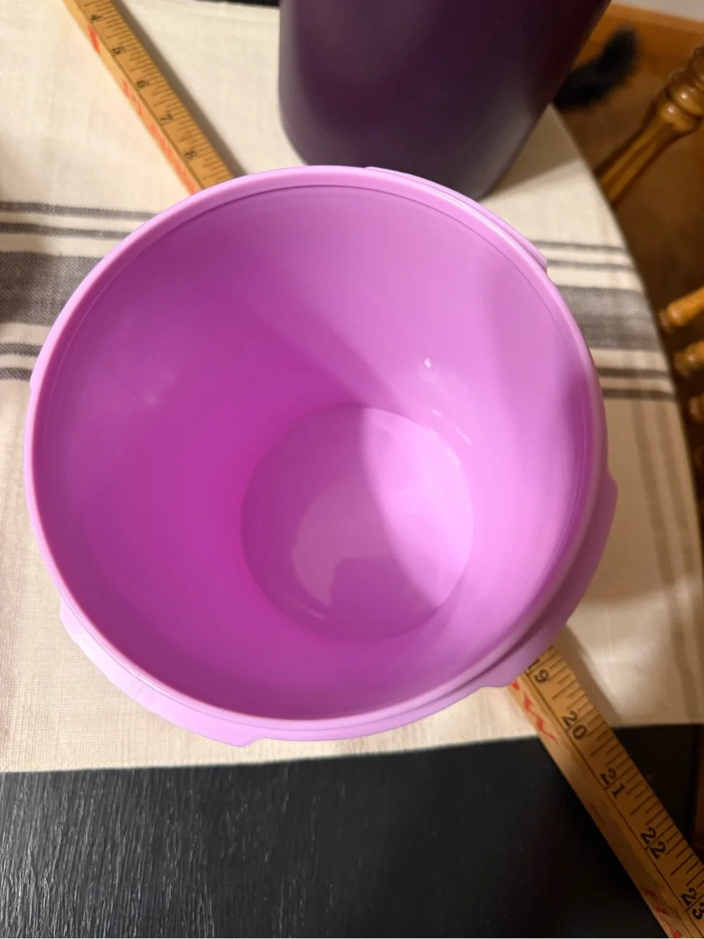 Tupperware Heritage 3-piece purple canister set